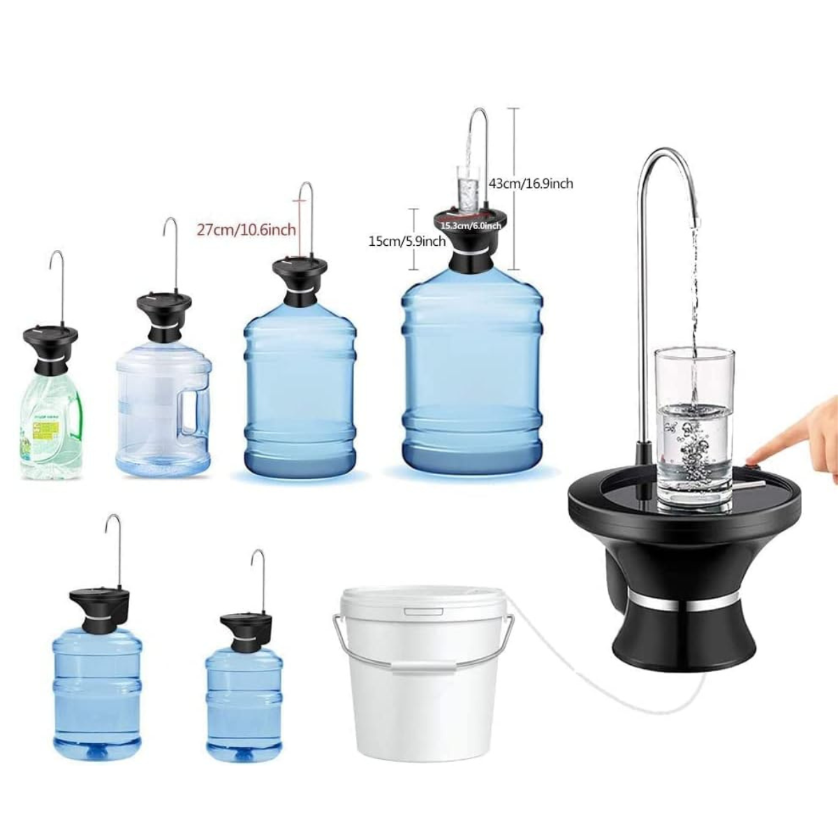 Dispensador con Base para Botellón de Agua