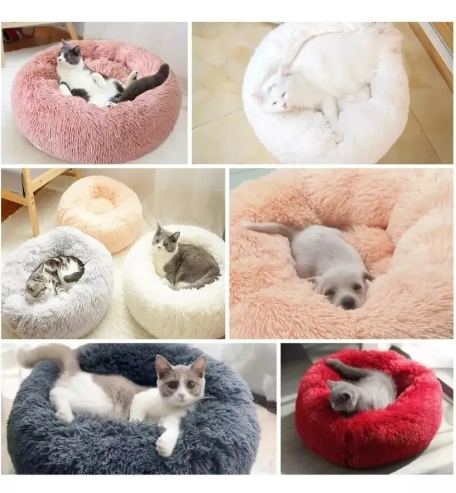Cama Mascota Antiestrés Felpa