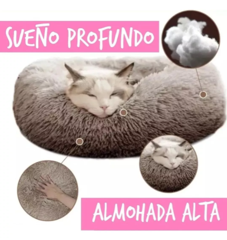 Cama Mascota Antiestrés Felpa