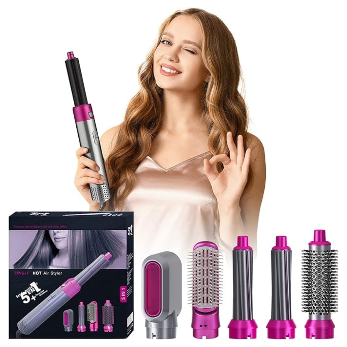 Cepillo Secador Hot Air Style TP-5 (5 en 1)