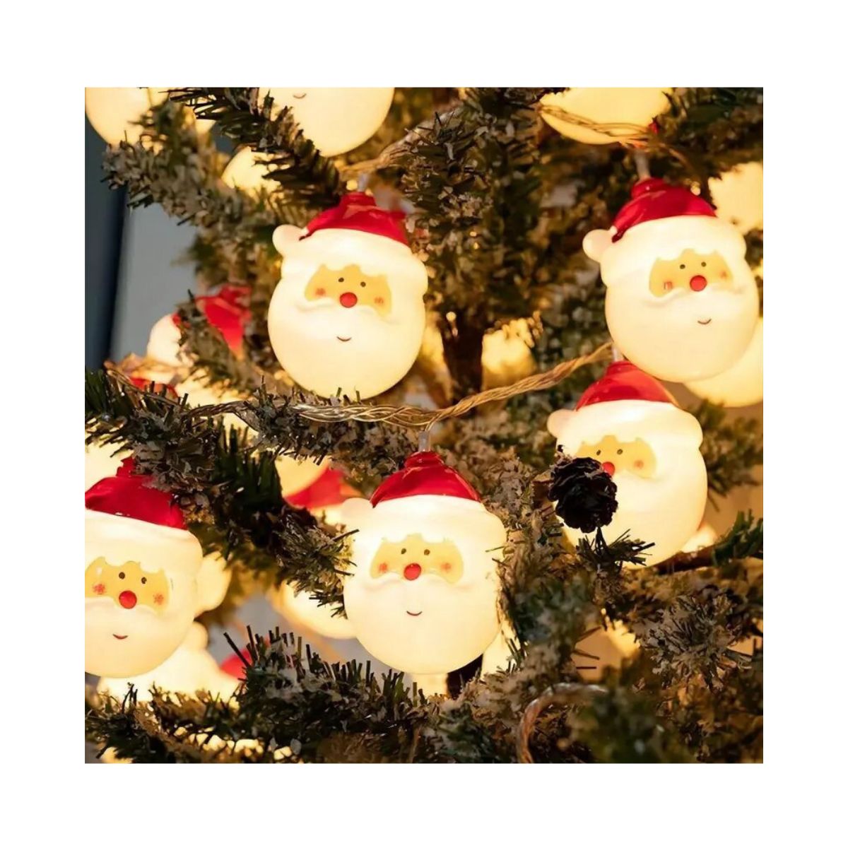 Guirnalda con Luces LED Santa Claus