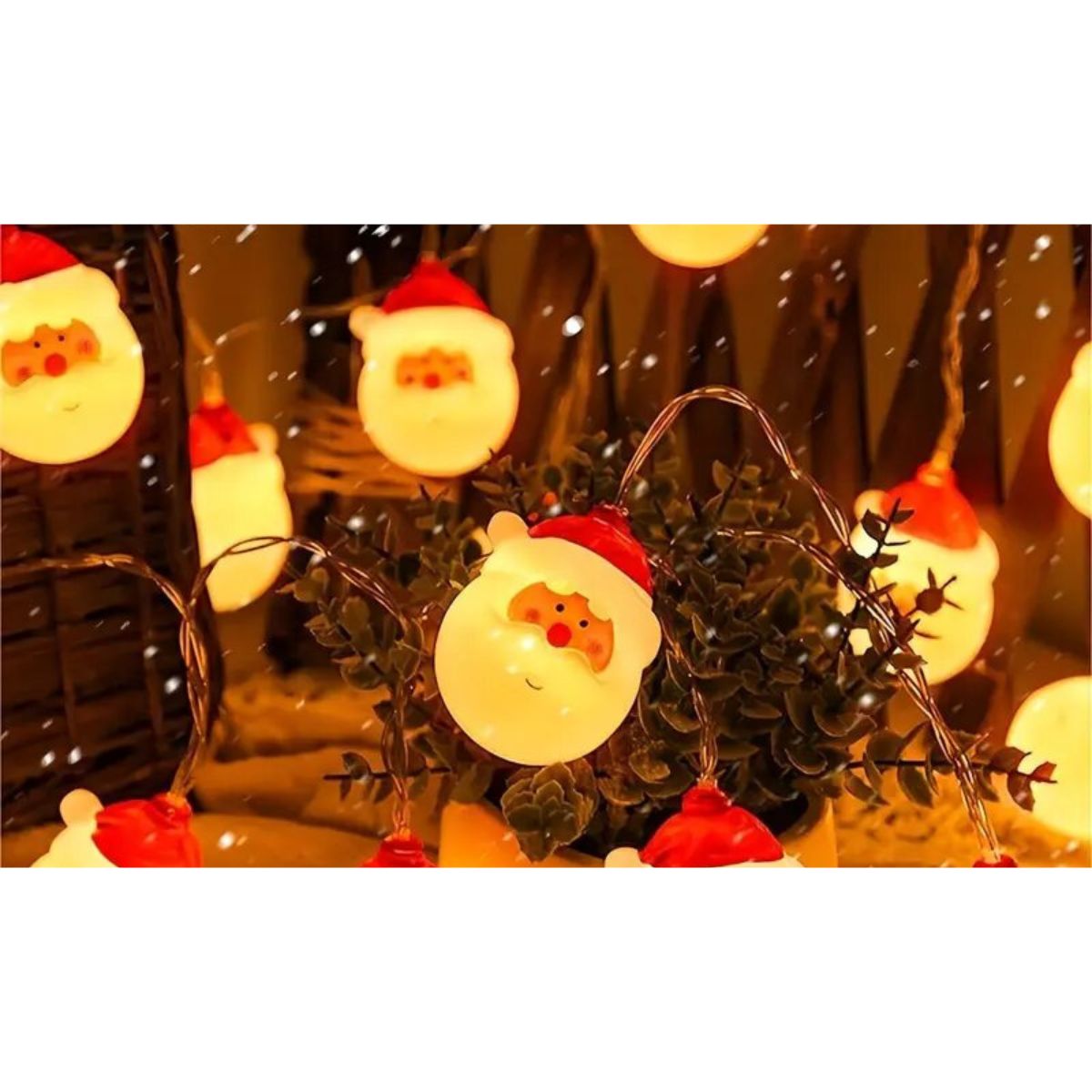 Guirnalda con Luces LED Santa Claus