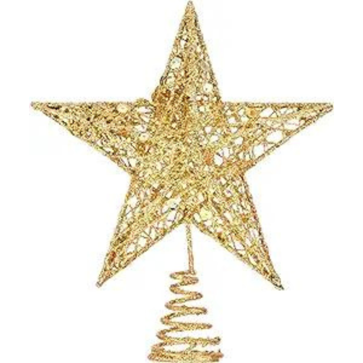 Estrella Árbol de Navidad metalizado