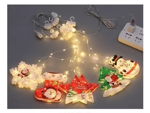 Luces con Motivos de Navidad - 6 unidades