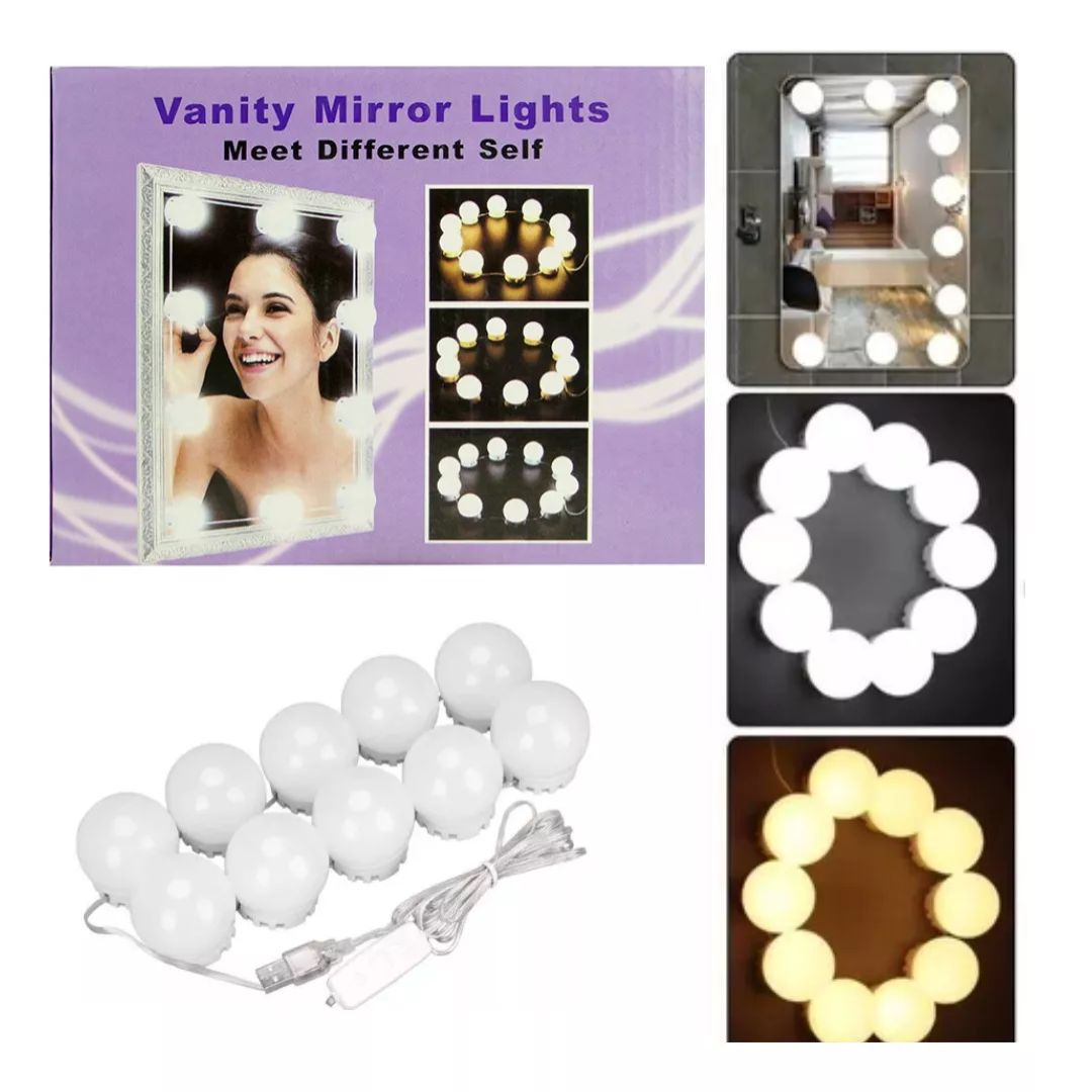 Luces LED Para Espejo Tocador - 3 Modos