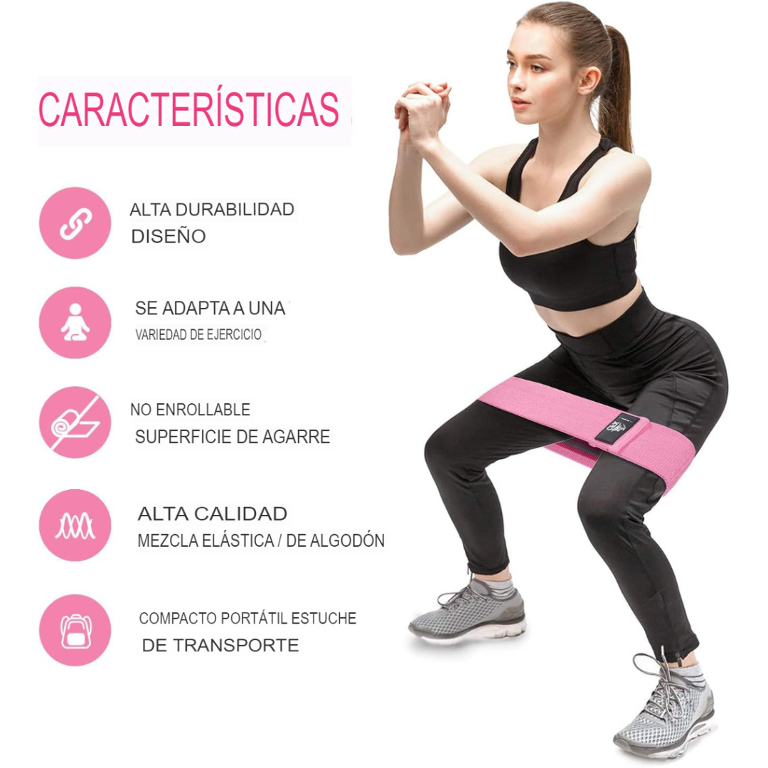 Set de 3 Bandas Elásticas de Fitness