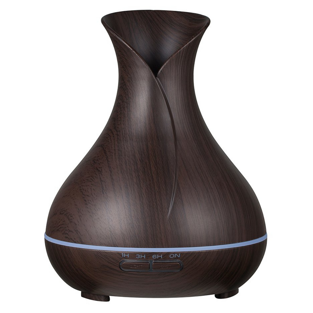 Humidificadora de Madera Estilo Oscuro